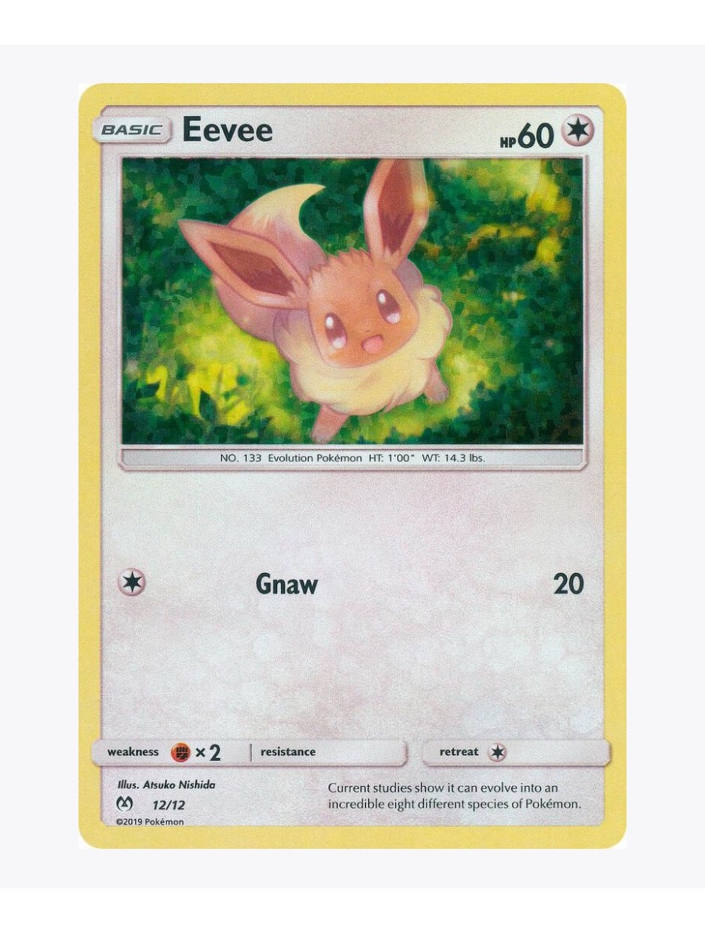 Eevee 12/12 McDonald’s Promos 2019 Happy Meal Pokemon Trading Card